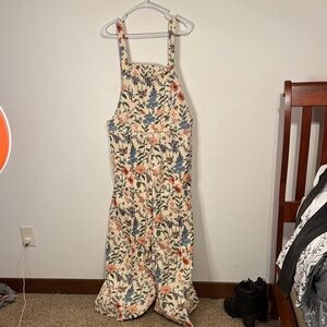 Cider Floral Women Jeans Overalls - Multicolor